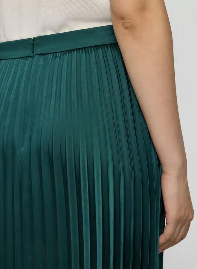 Weekend Max Mara Uitlopende rok met plissés met verborgen ritssluiting model 'NICCHIA'