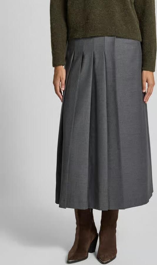 Weekend Max Mara Uitlopende wikkelrok van scheerwolmix model 'FASTOSO' - Foto 2