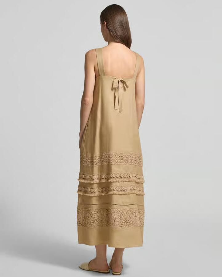 Weekend Max Mara Vloeiende vrijetijdsjurk van puur linnen model 'DOLMEN'