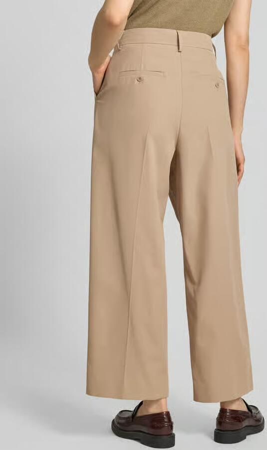 Weekend Max Mara Wide leg bandplooibroek van puur katoen model 'VETTURA'