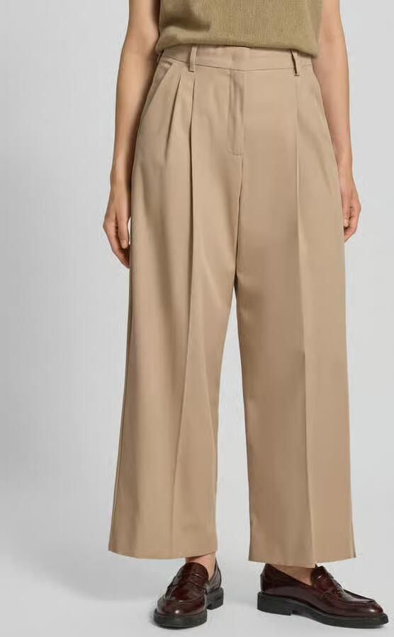 Weekend Max Mara Wide leg bandplooibroek van puur katoen model 'VETTURA' - Foto 2
