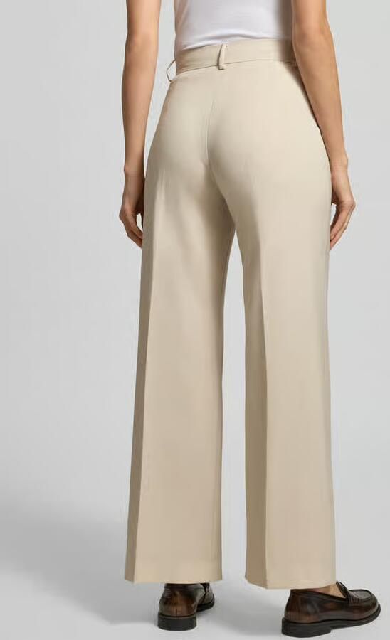 Weekend Max Mara Wide leg bandplooibroek van zuivere scheerwol model 'CORONE'