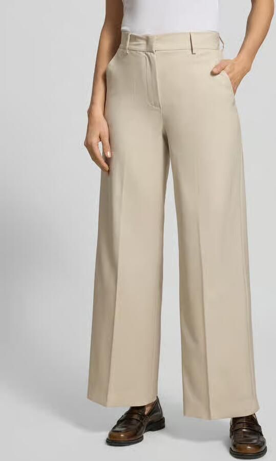 Weekend Max Mara Wide leg bandplooibroek van zuivere scheerwol model 'CORONE' - Foto 3