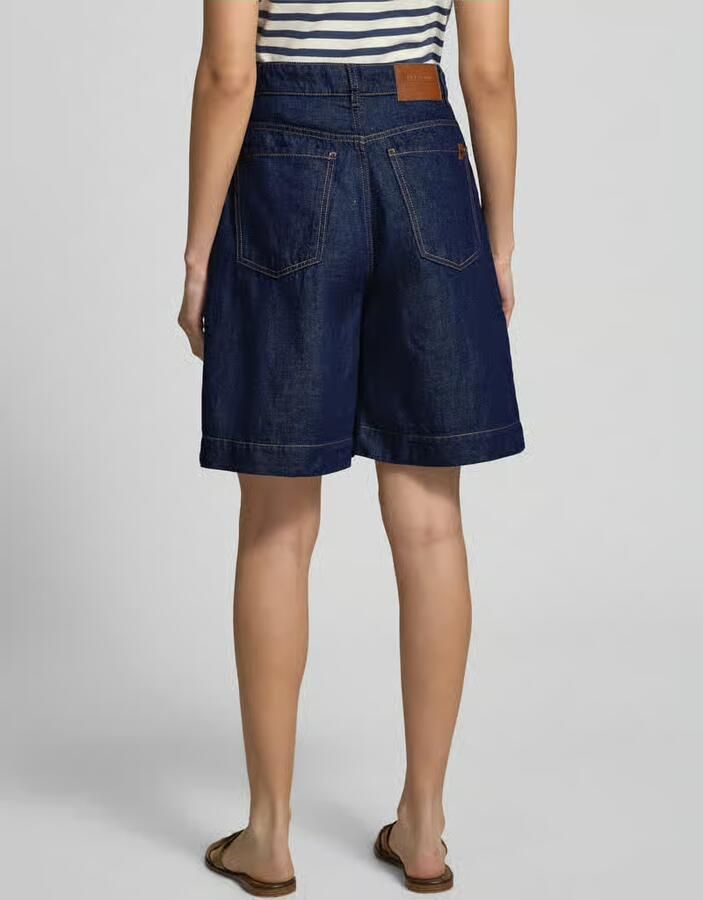 Weekend Max Mara Wide leg bermudashorts van katoen-linnenmix model 'OZONO' - Foto 2