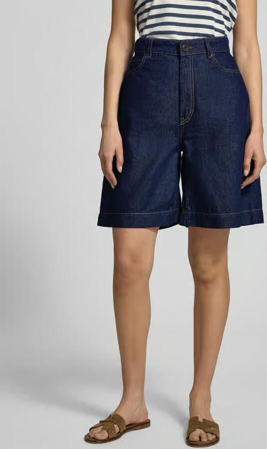 Weekend Max Mara Wide leg bermudashorts van katoen-linnenmix model 'OZONO' - Foto 3