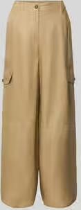 Weekend Max Mara Wide leg cargobroek van puur linnen