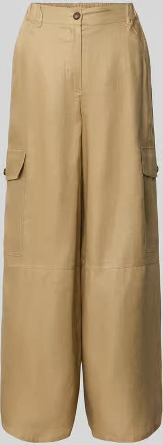 Weekend Max Mara Wide leg cargobroek van puur linnen - Foto 3