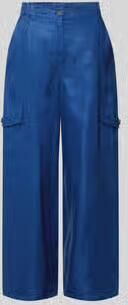 Weekend Max Mara Wide leg cargobroek van puur linnen