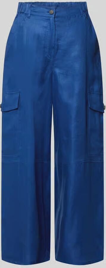 Weekend Max Mara Wide leg cargobroek van puur linnen - Foto 3
