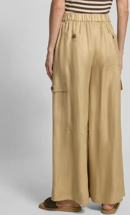 Weekend Max Mara Wide leg cargobroek van puur linnen - Foto 4
