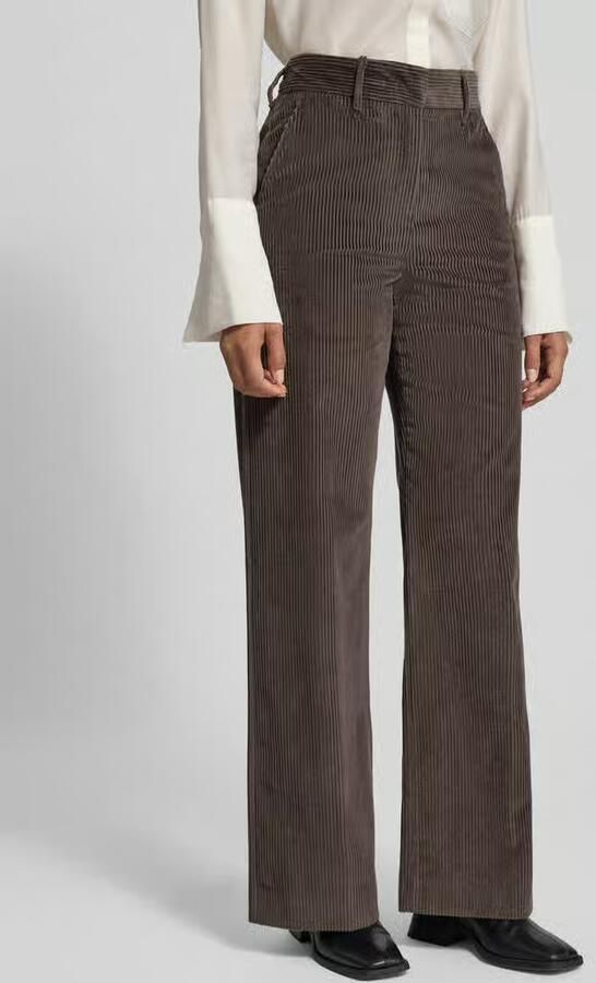 Weekend Max Mara Wide leg corduroy broek van puur katoen model 'TANIA' - Foto 2