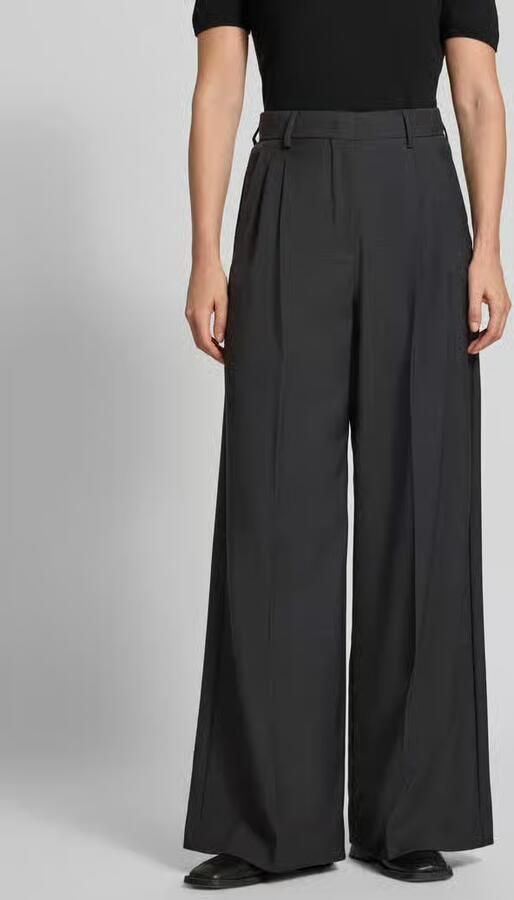 Weekend Max Mara Wijdte broek van zuivere scheerwol model 'ADELFI' - Foto 2