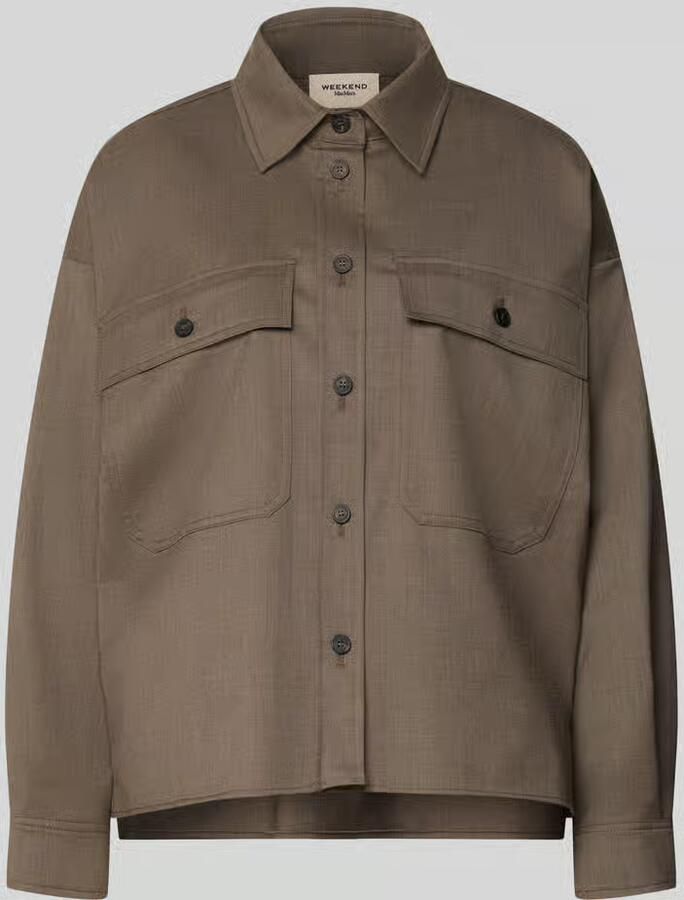 Weekend Max Mara Wollen blouse met borstzakken