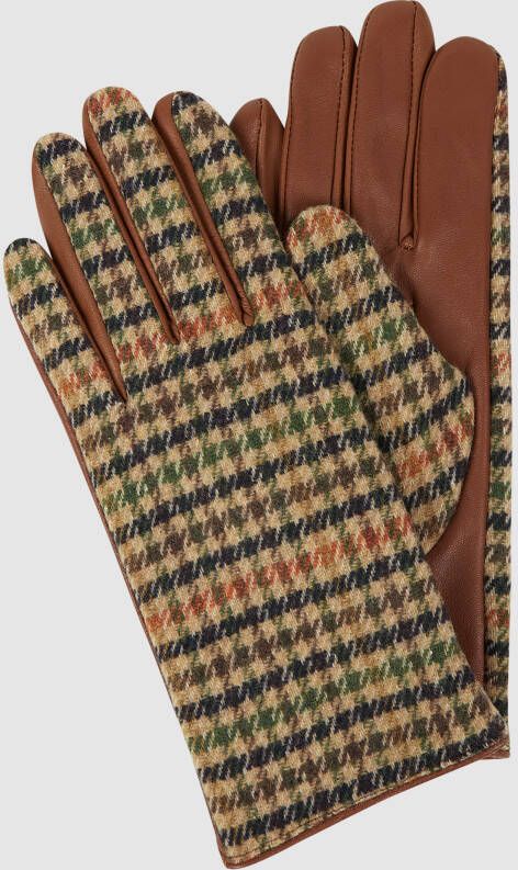 Weikert-Handschuhe Handschoenen met ruitmotief