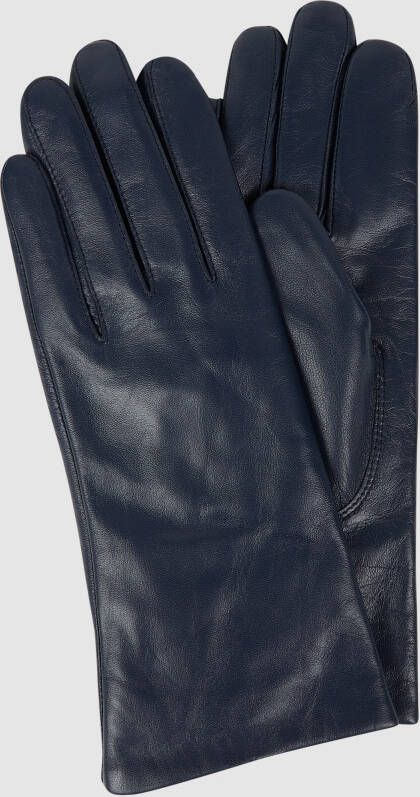 Weikert-Handschuhe Leren handschoenen van lamsnappa in navy