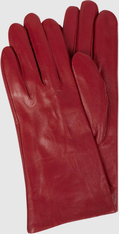 Weikert-Handschuhe Leren handschoenen van lamsnappa in navy