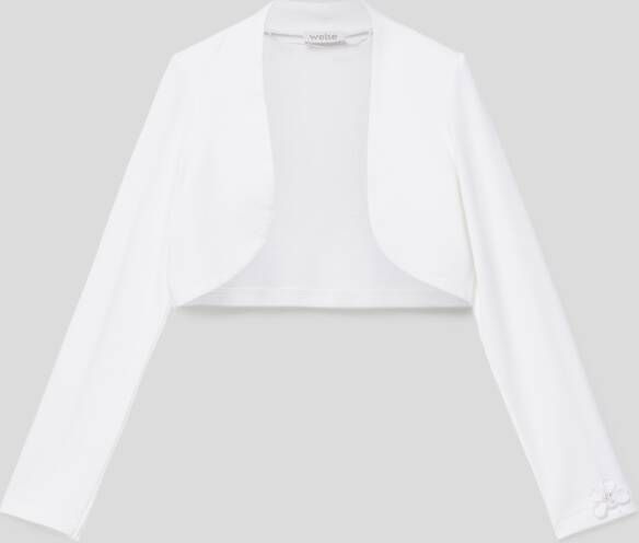 Weise Bolero met gebloemd detail