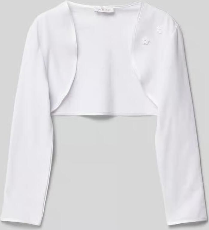 Weise Regular fit bolero met opengewerkte voorkant - Foto 2