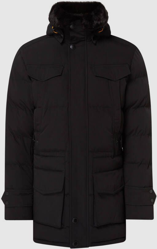 Wellensteyn Regular fit gewatteerd jack met labelpatch model 'SEAMASTER'