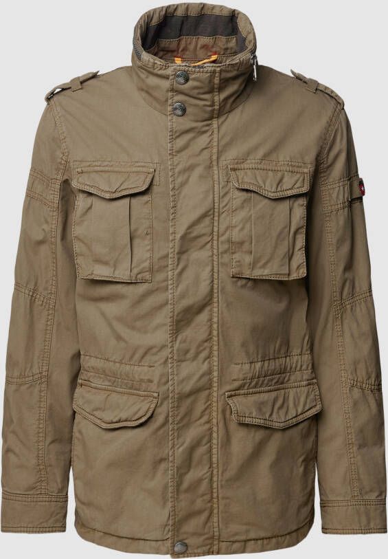 Wellensteyn Regular fit functioneel jack in military-look model 'COLONEL'