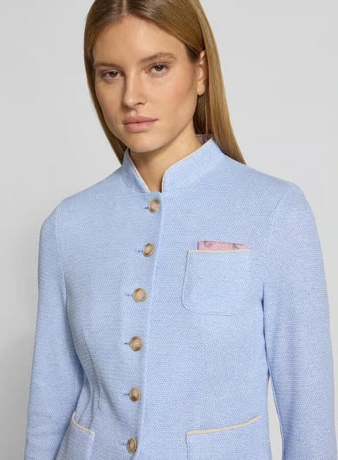 White Label Blazer met opstaande kraag en borstzak