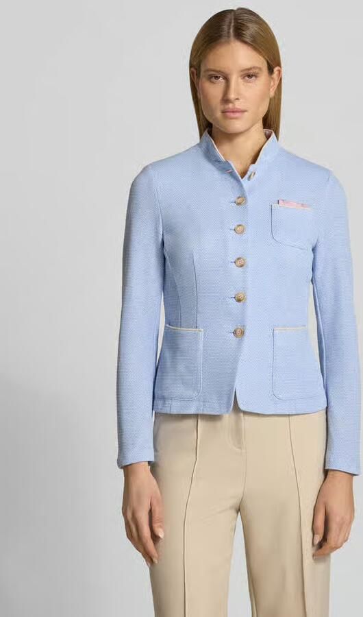 White Label Blazer met opstaande kraag en borstzak - Foto 3