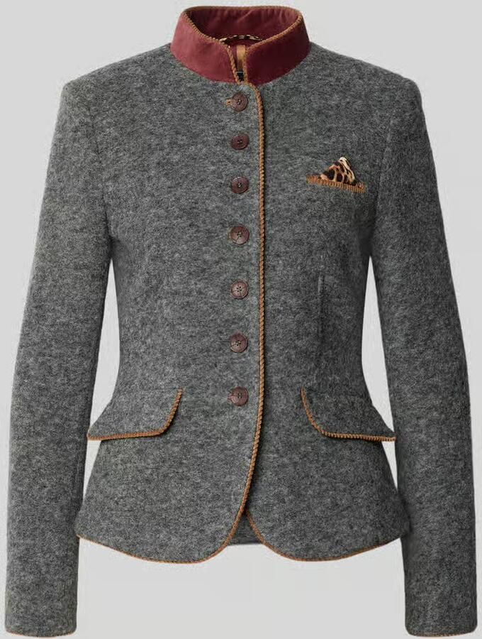 White Label Blazer met paspelzak op de borst en pochet