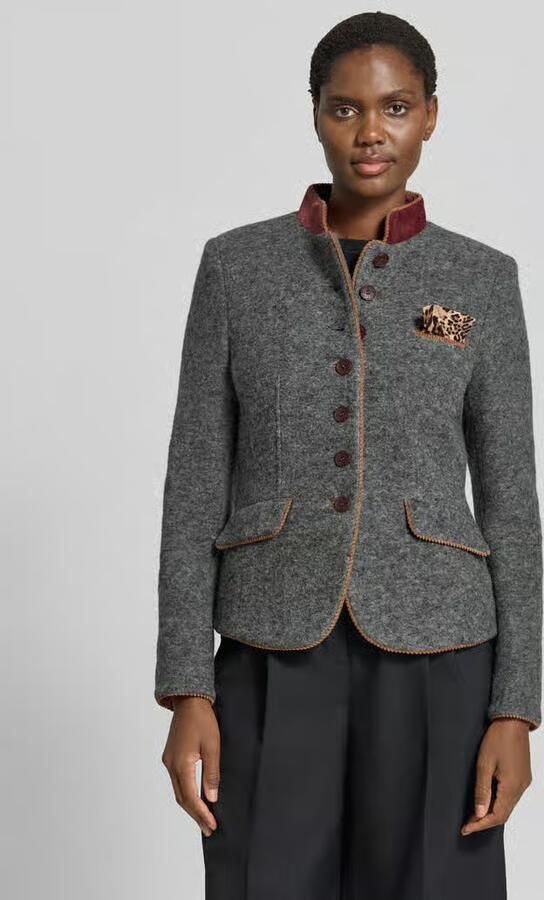 White Label Blazer met paspelzak op de borst en pochet - Foto 3