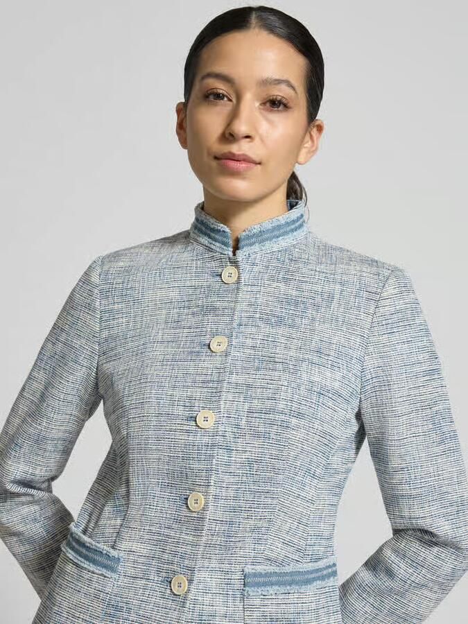 White Label Blazer met staande kraag en opgestikte steekzakken