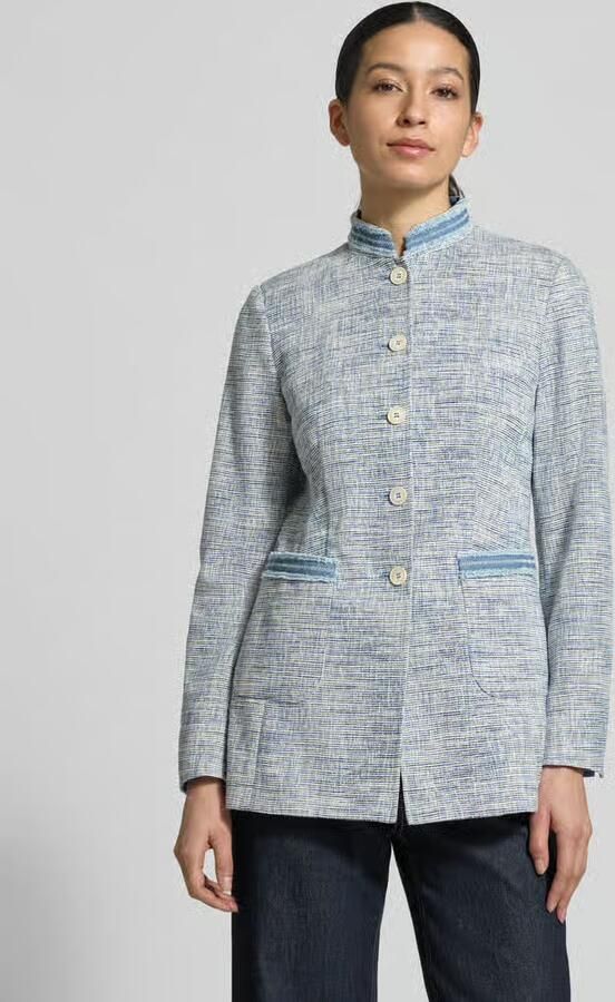 White Label Blazer met staande kraag en opgestikte steekzakken - Foto 3