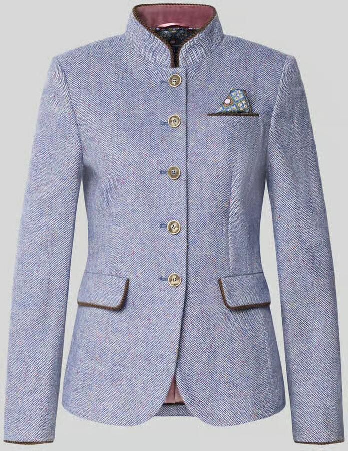 White Label Blazer met viscose en opstaande kraag