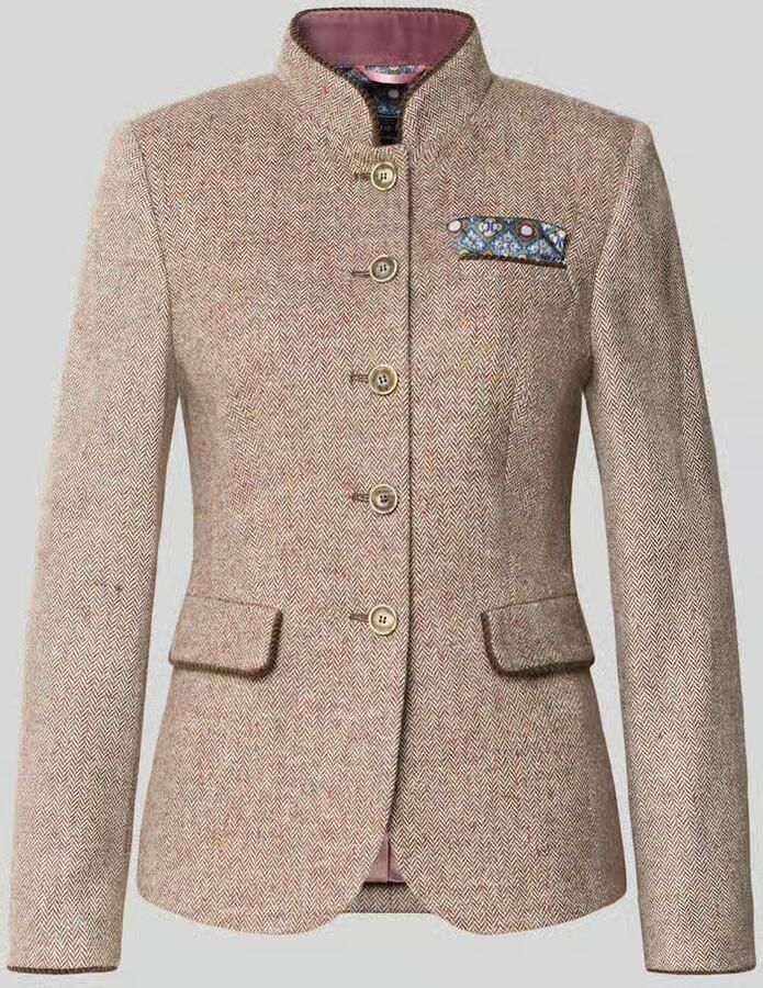 White Label Blazer met viscose en opstaande kraag
