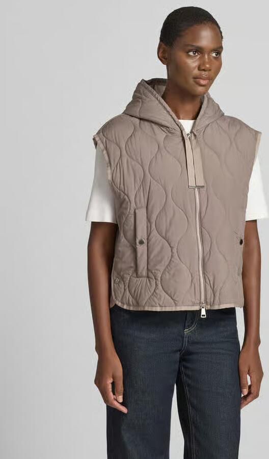 White Label 'Bodywarmer met capuchon en tweewegritssluiting' - Foto 4