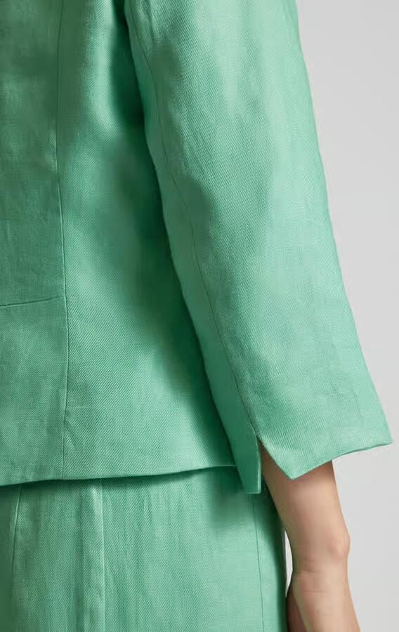 WHITE LABEL Getailleerde blazer van puur linnen