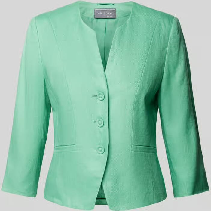 White Label Getailleerde blazer van puur linnen - Foto 2