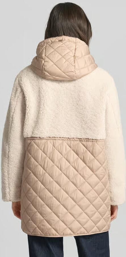 White Label Gewatteerd jack met fleece en steekzakken