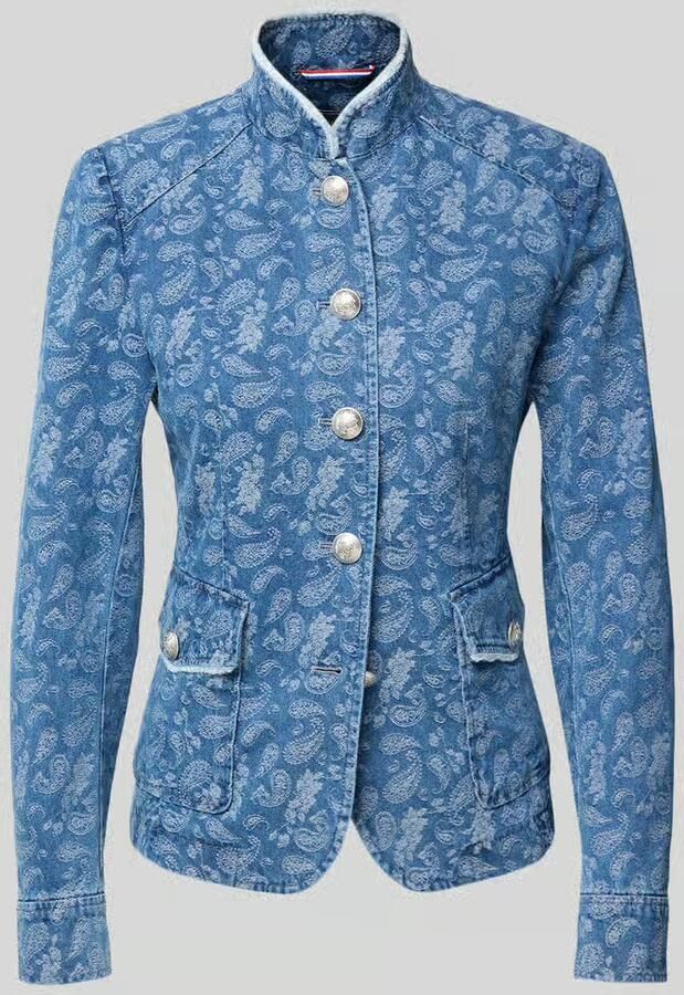White Label Jeansjack van mix van katoen en lyocell met klepzakken - Foto 3