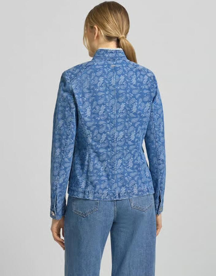 White Label Jeansjack van mix van katoen en lyocell met klepzakken