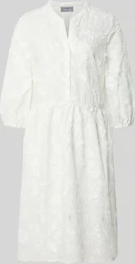 White Label Knie-lange jurk met stitchings en 3 4-mouw - Foto 4