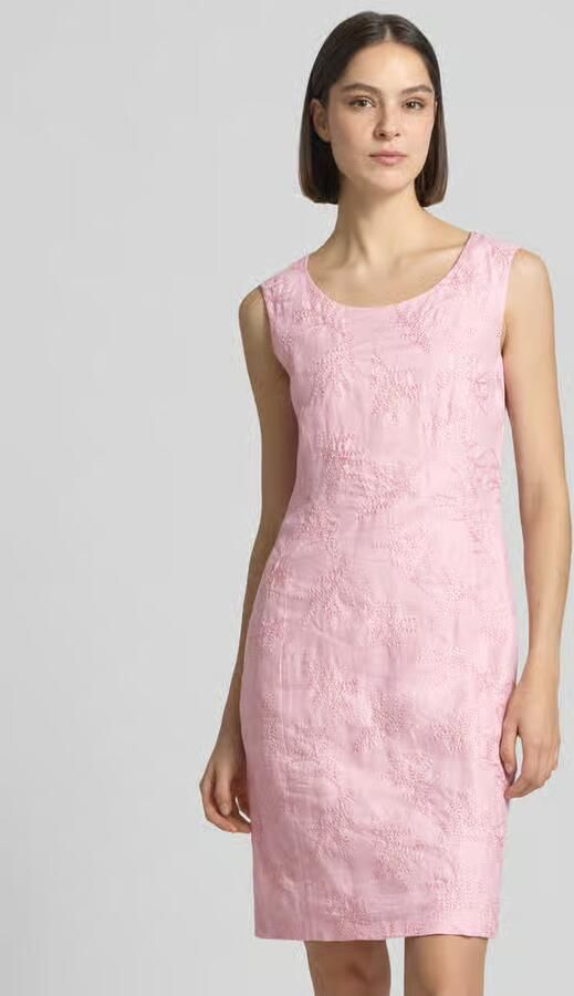 White Label Knie-lange kokerjurk met stitchings - Foto 3