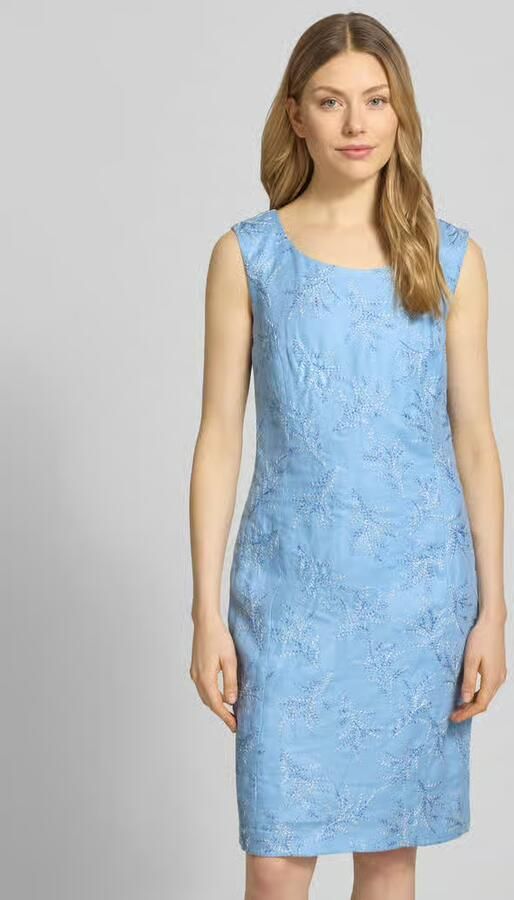 White Label Knie-lange kokerjurk met stitchings - Foto 3