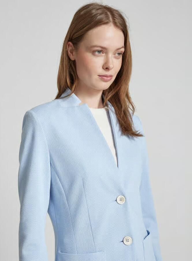 WHITE LABEL Lange blazer met opstaande kraag