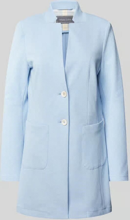 WHITE LABEL Lange blazer met opstaande kraag - Foto 2
