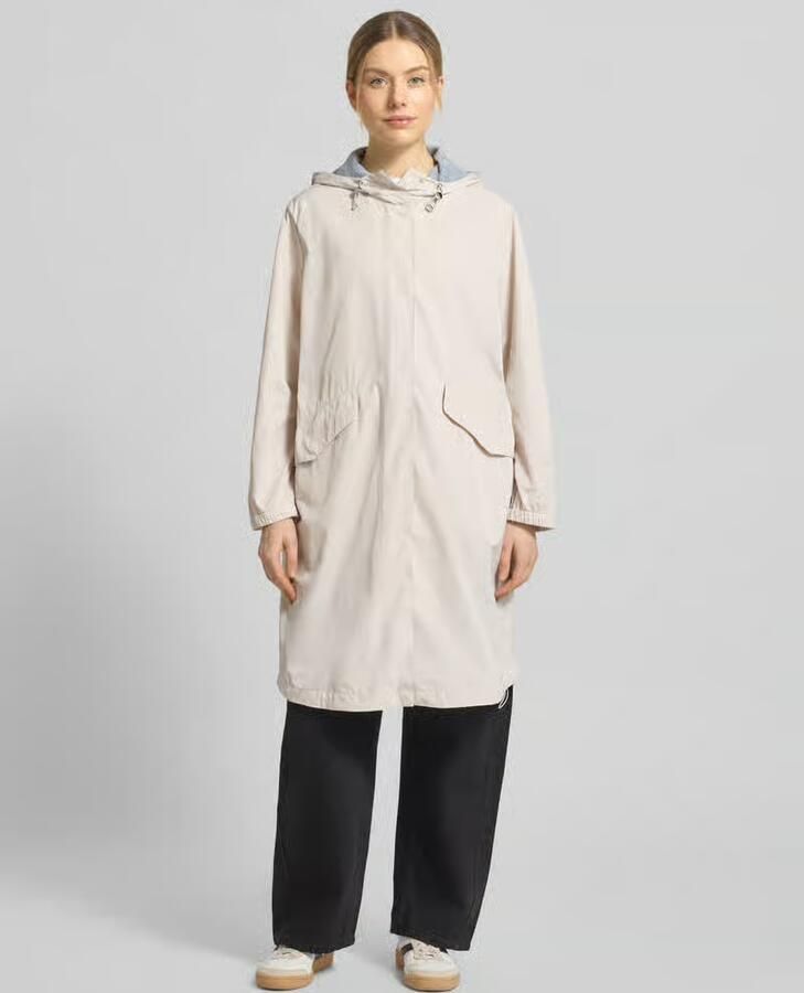 White Label lange jas met klepzakken - Foto 2