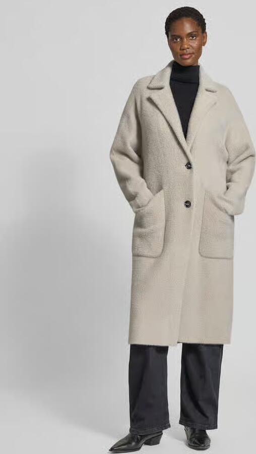 White Label Lange jas van imitatiebont met reverskraag - Foto 2