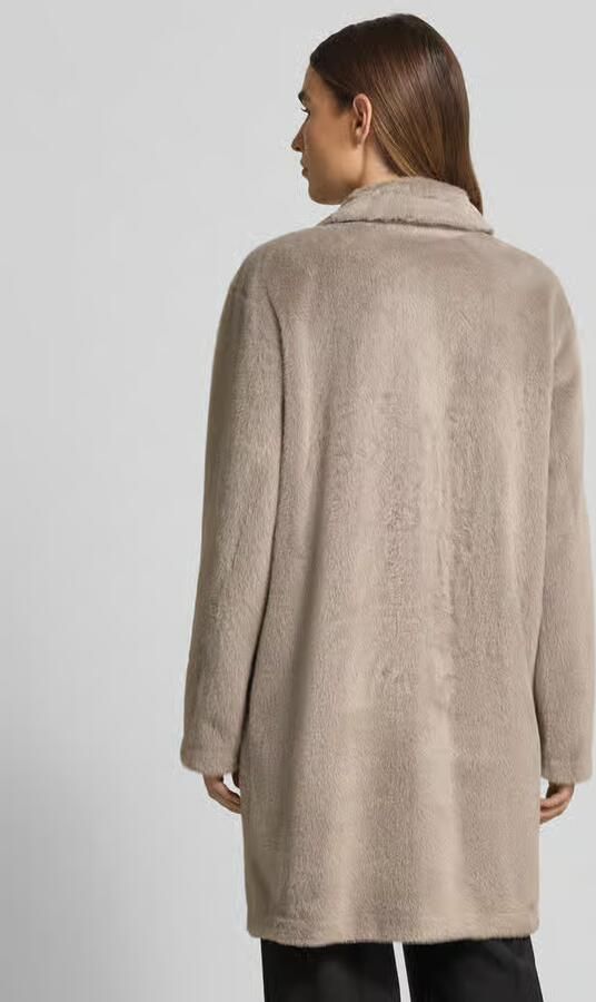 White Label Lange jas van imitatiebont met reverskraag
