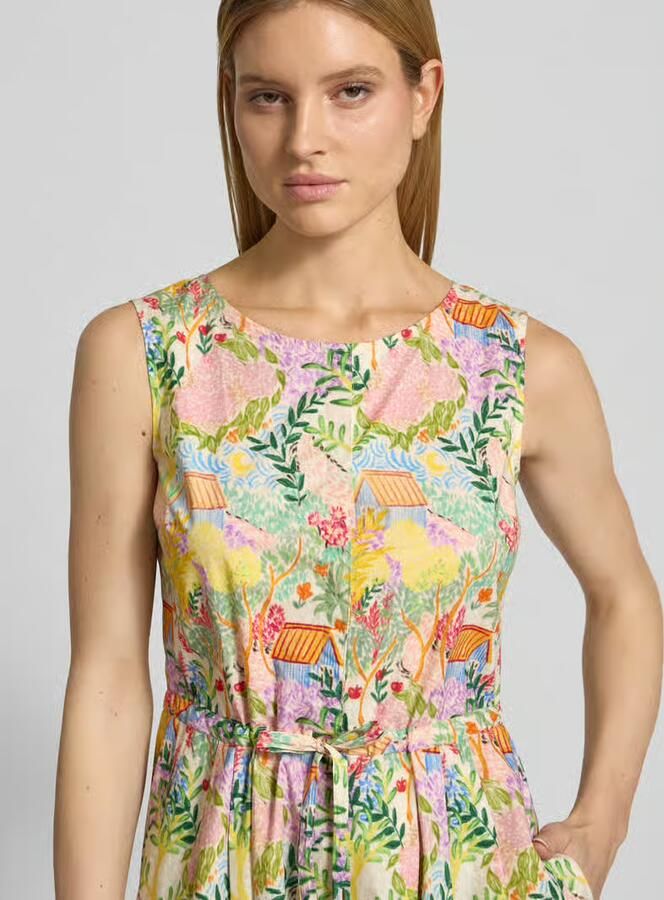 White Label Midi-jurk in all-over look met Strikceintuur - Foto 2