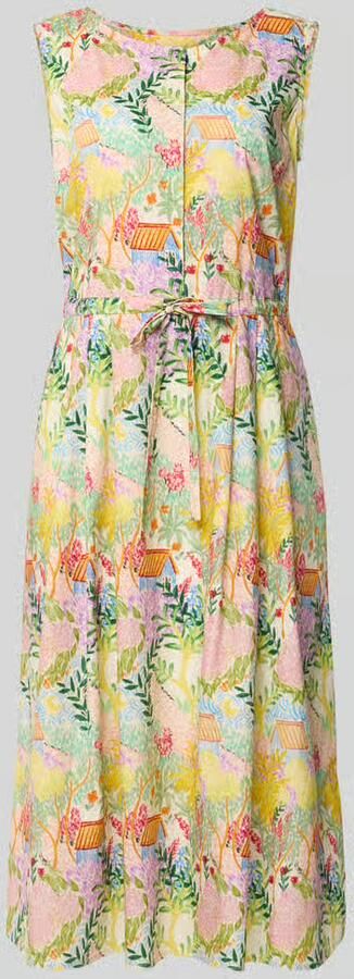White Label Midi-jurk in all-over look met Strikceintuur - Foto 3