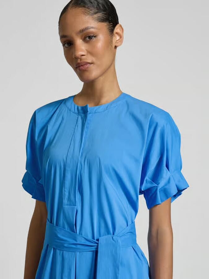 WHITE LABEL Midi-jurk met steekzakken