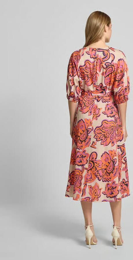 White Label midi-jurk met strikceintuur - Foto 3
